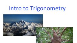 Preview of Introduction to Trig