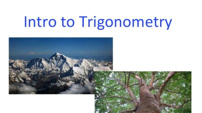 Preview of Introduction to Trig