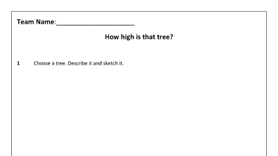 Preview of How high is that tree?
