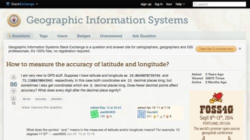 Screenshot of How to measure the accuracy of latitude and longitude?