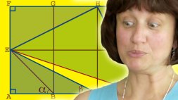 Screenshot of The Three Square Geometry Problem - Numberphile