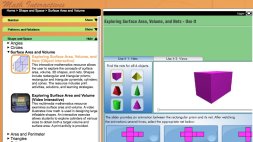 Screenshot of ‘Explore Surface Area, Volume and Nets’ - Maths Interactives