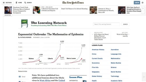 Screenshot of Exponential Outbreaks: The Mathematics of Epidemics