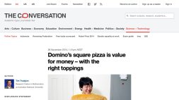 Screenshot of Domino’s square pizza is value for money – with the right toppings