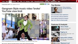 Screenshot of Gangnam Style music video ‘broke’ YouTube view limit