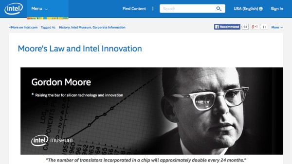 Screenshot of Moore’s Law