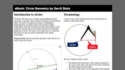 Screenshot of eBook: Circle Geometry by Gerrit Stols