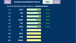 Preview of Rounding Using Signficant Figures