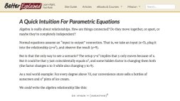 Screenshot of A Quick Intuition For Parametric Equations