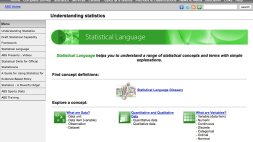 Screenshot of Statistical Language