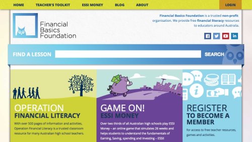 Screenshot of Financial Basics Foundation