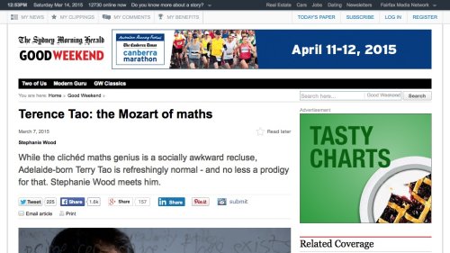 Screenshot of Terence Tao: the Mozart of maths