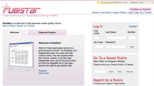 Screenshot of Rubistar