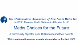 Screenshot of Maths Choices for the Future