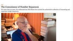 Screenshot of The Connoisseur of Number Sequences