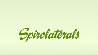 Preview of Spirolaterals