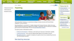 Screenshot of MoneySmart Teaching