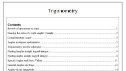 Preview of 2U Trigonometry Notes