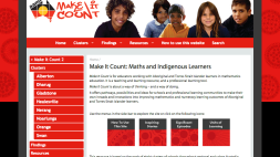 Screenshot of Make It Count: Maths and Indigenous Learners