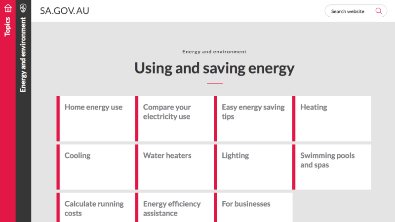 Screenshot of Calculate your appliance running costs