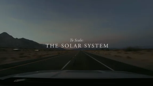 Screenshot of To Scale: The Solar System
