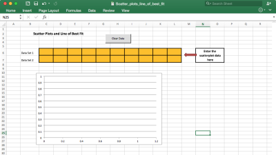 Preview of Scatter Plot with Line of Best Fit