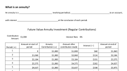 Preview of What is an annuity?