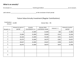 Preview of What is an annuity?