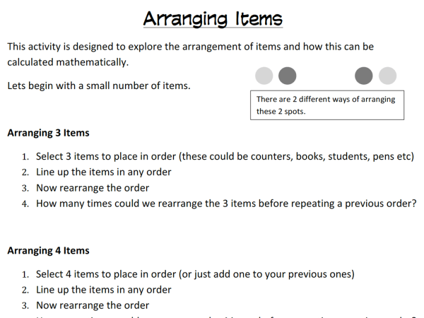 Preview of How many arrangements?