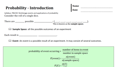 Preview of Probability Introduction