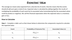 Preview of Expected Value