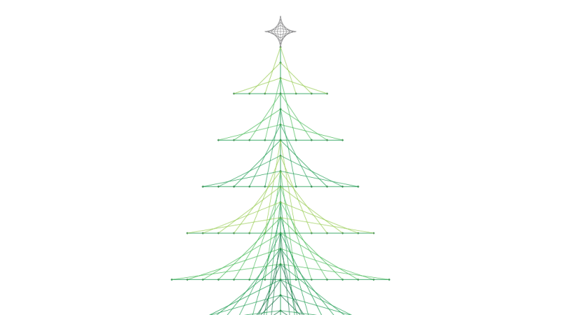 Preview of Christmas Tree Line Design