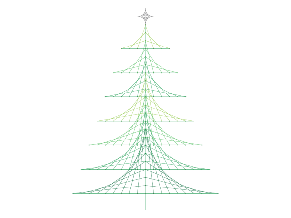 Preview of Christmas Tree Line Design