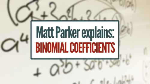Screenshot of Matt Explains: Binomial Coefficients [featuring: choose function, pascal’s triangle]
