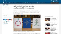 Screenshot of Solving for Xmas: how to make mathematical Christmas cards