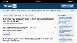 Screenshot of 6 things you probably didn’t know about credit card debt in Australia