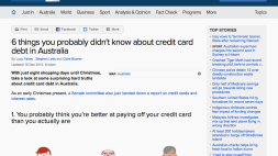 Screenshot of 6 things you probably didn’t know about credit card debt in Australia