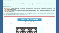 Screenshot of Fractals from recursive stamping