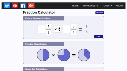 Screenshot of Fraction Calculator