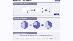 Screenshot of Fraction Calculator