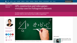 Screenshot of GPS, construction and video games – everyday uses for Pythagoras’s theorem