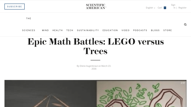Screenshot of Epic Math Battles: LEGO versus Trees