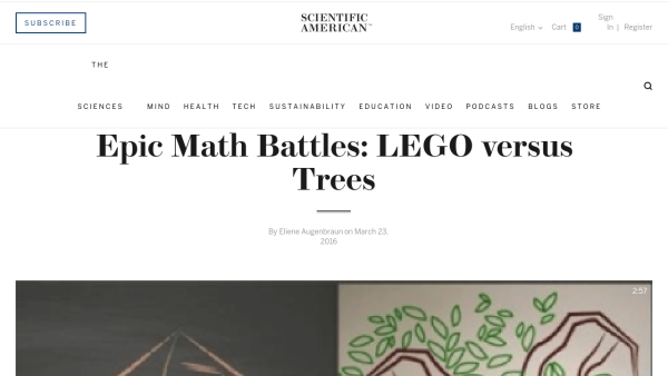 Screenshot of Epic Math Battles: LEGO versus Trees