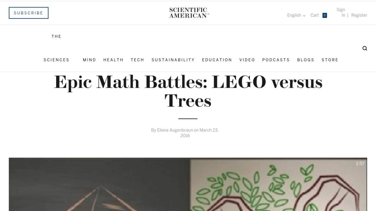 Screenshot of Epic Math Battles: LEGO versus Trees