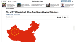 Screenshot of Rise at 11? China’s Single Time Zone Means Keeping Odd Hours