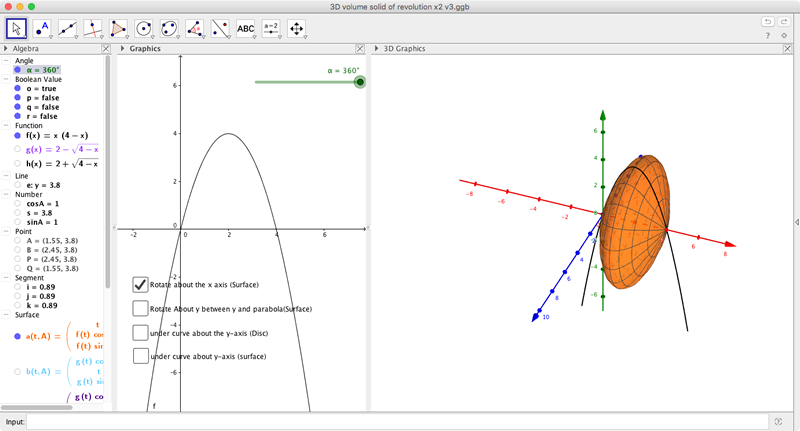 Preview of 3D Volume Solid of Revolution