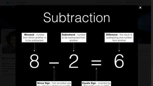 Screenshot of The Anatomy of Subtraction
