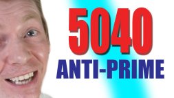 Screenshot of 5040 and other Anti-Prime Numbers - Numberphile