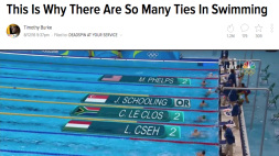 Screenshot of This Is Why There Are So Many Ties In Swimming