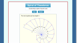 Screenshot of Spiral of Theodorus